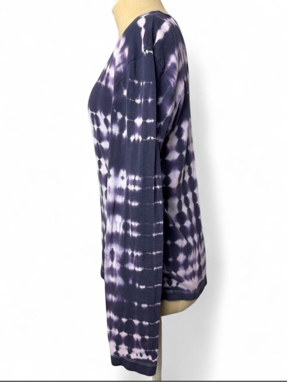 Vintage Whimsigoth Cotton Tie-Dye Long Sleeve Top - Picture 3 of 4